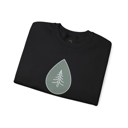 Black | Calm Drop Sweatshirt, folded view