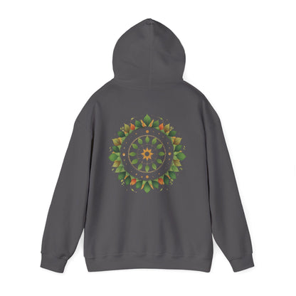 Charcoal | Celestial Growth Hoodie, back view 2