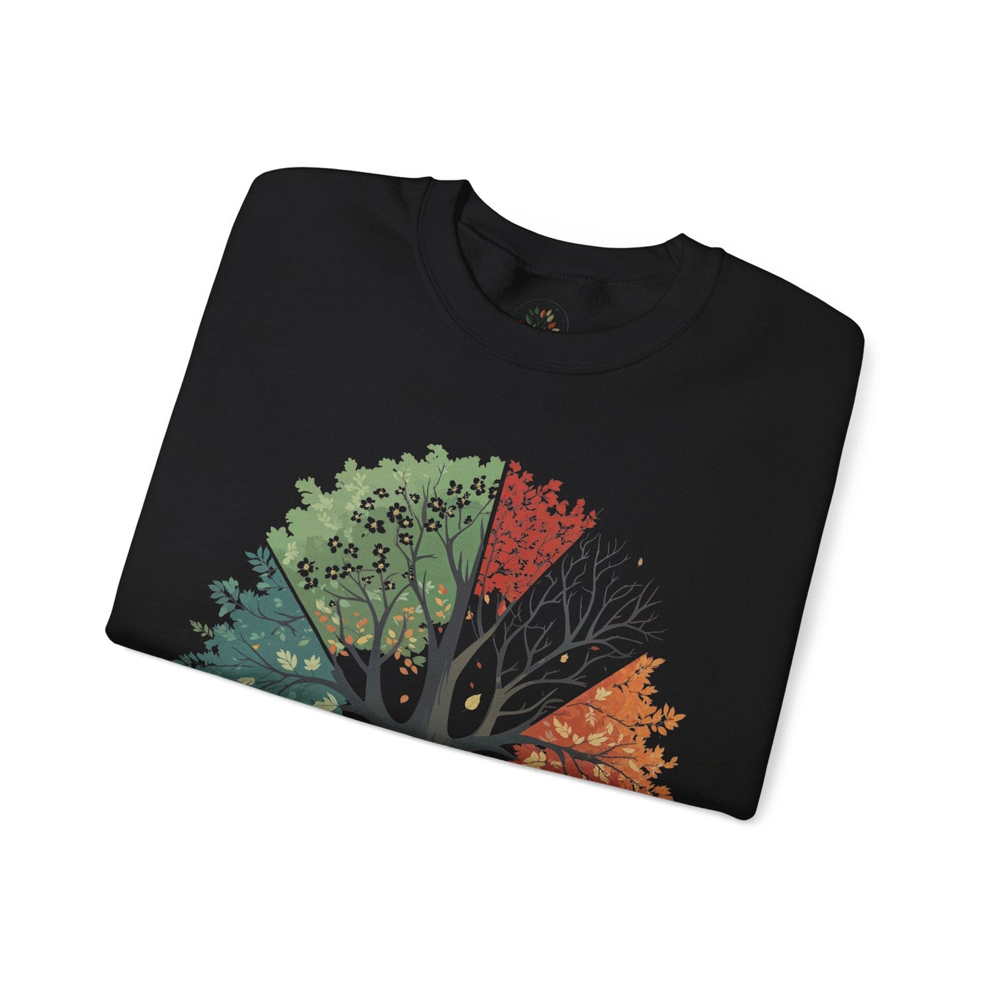 Black | Life in Cycles Sweatshirt, folded view