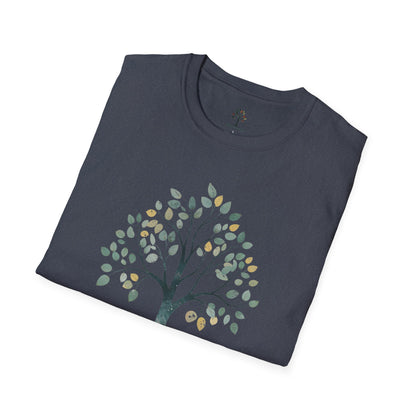Heather Navy | The Story Tree, folded view