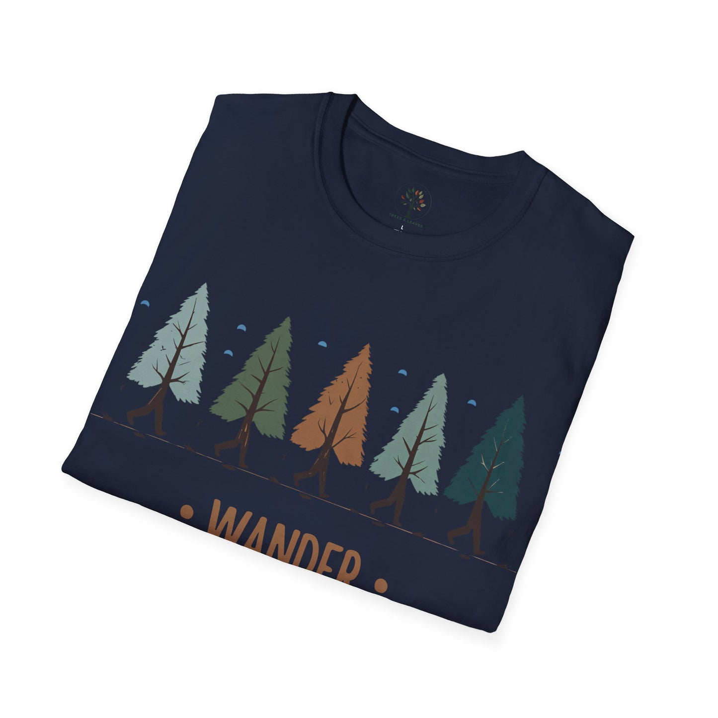 Navy | Wander with the Trees, folded view