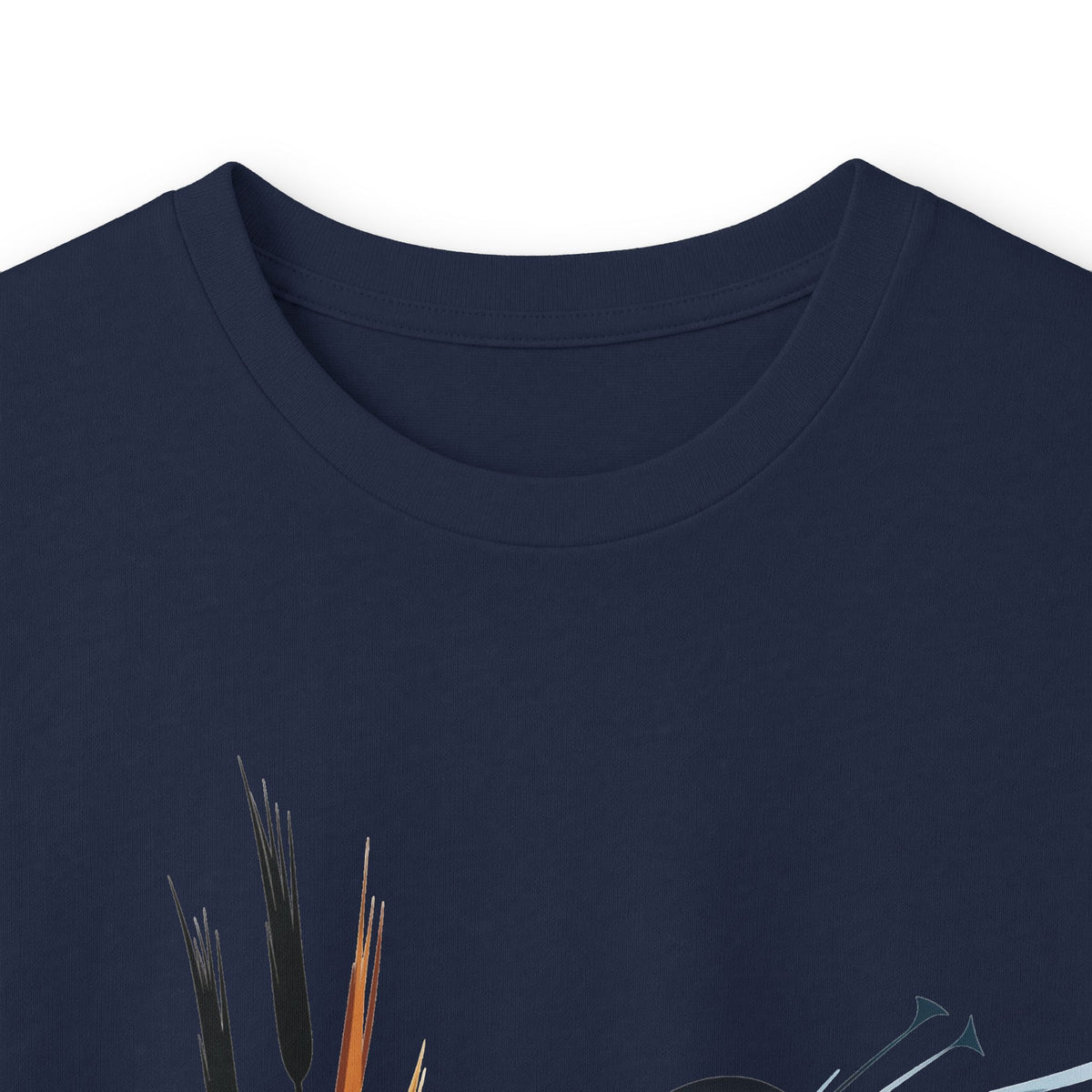 Navy | Exhale Long Sleeve Tee, folded view