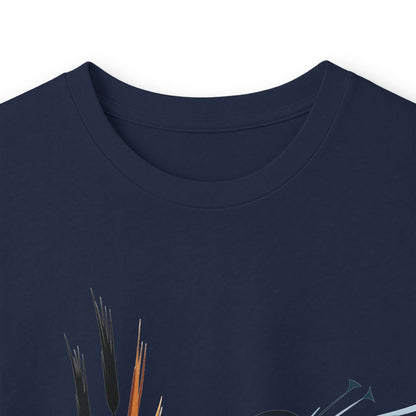 Navy | Exhale Long Sleeve Tee, folded view