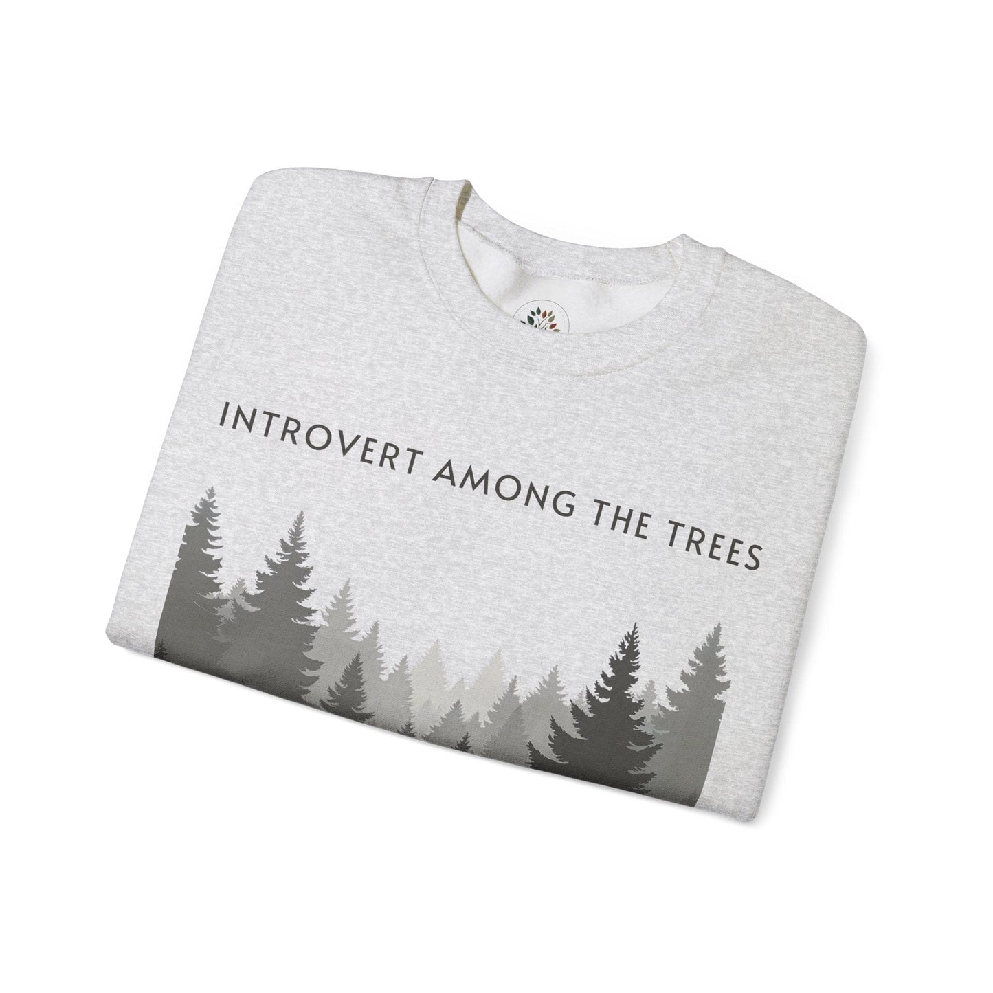 Ash | Introvert Among the Trees Sweatshirt, folded view