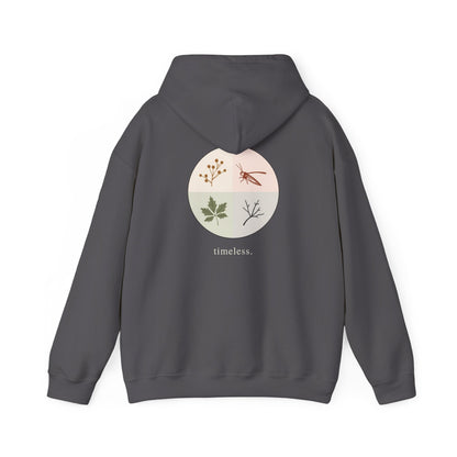 Charcoal | Timeless Hoodie, back design view