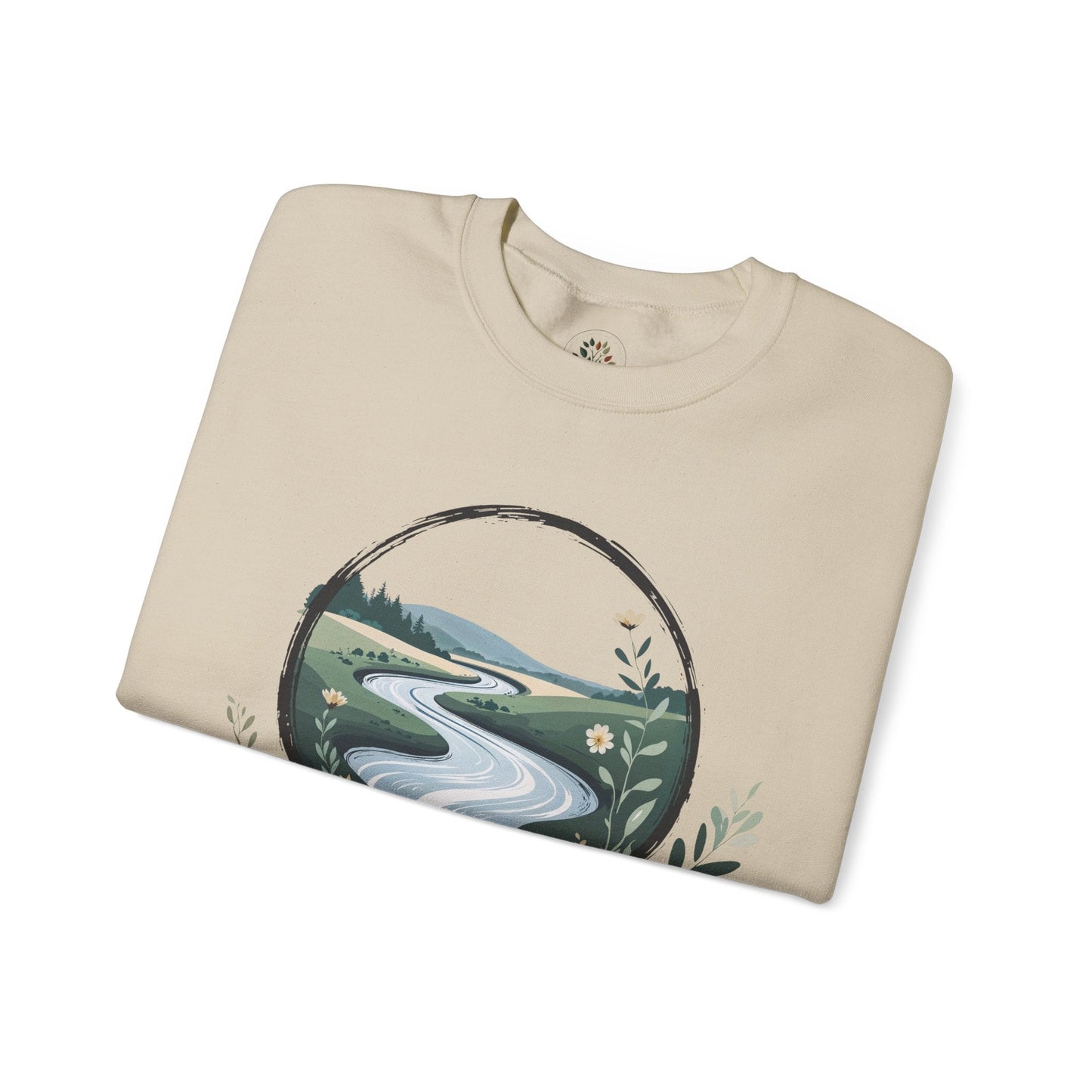 Sand | River of Grace Sweatshirt, folded view