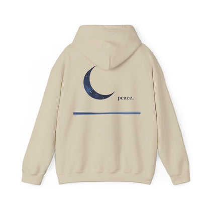 Sand | Moonlit Peace Hoodie, back design view