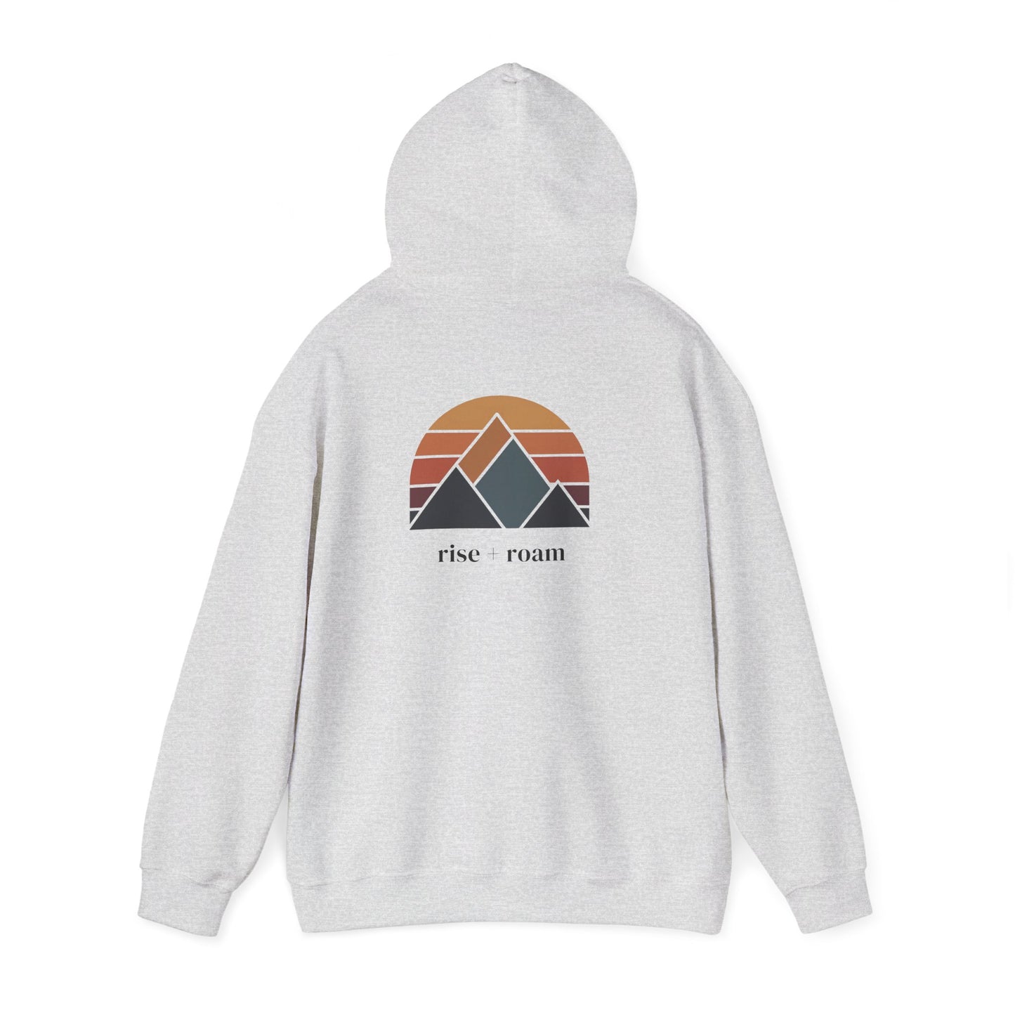 Ash | Rise +Roam Hoodie, back view 2
