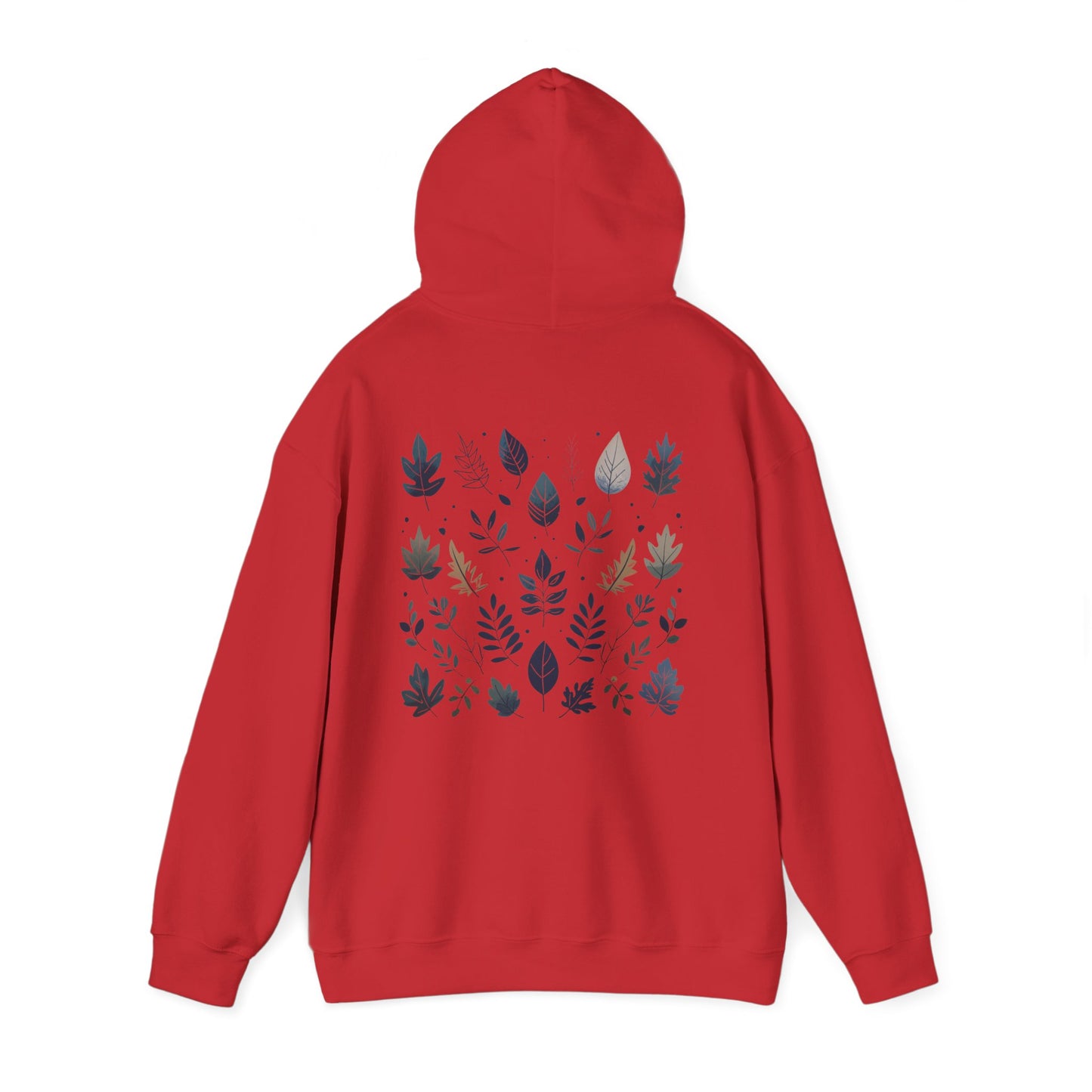 Red | Botanical Harmony Hoodie, back view 2