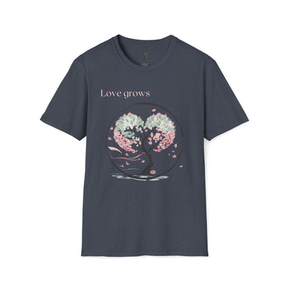 Heather Navy | Love grows, front view
