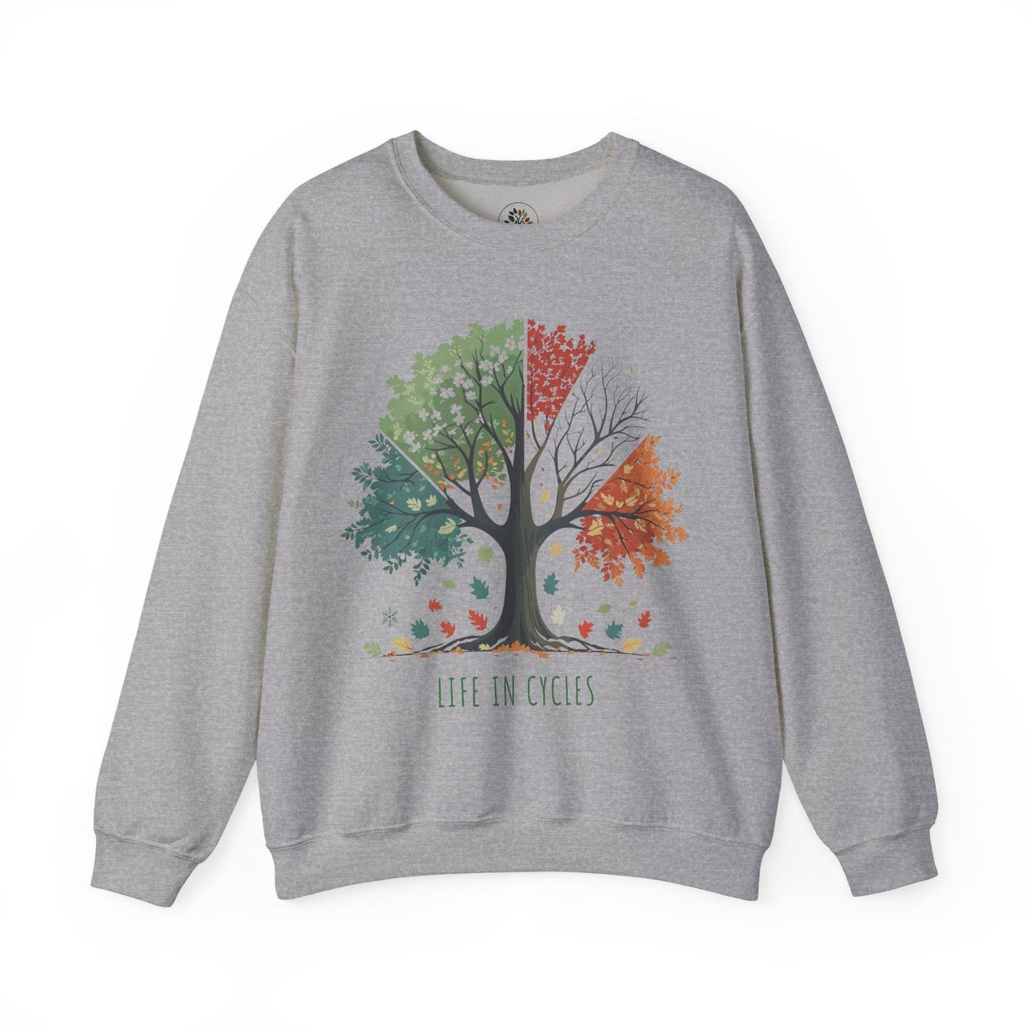 Sport Grey | Life in Cycles Sweatshirt, front view