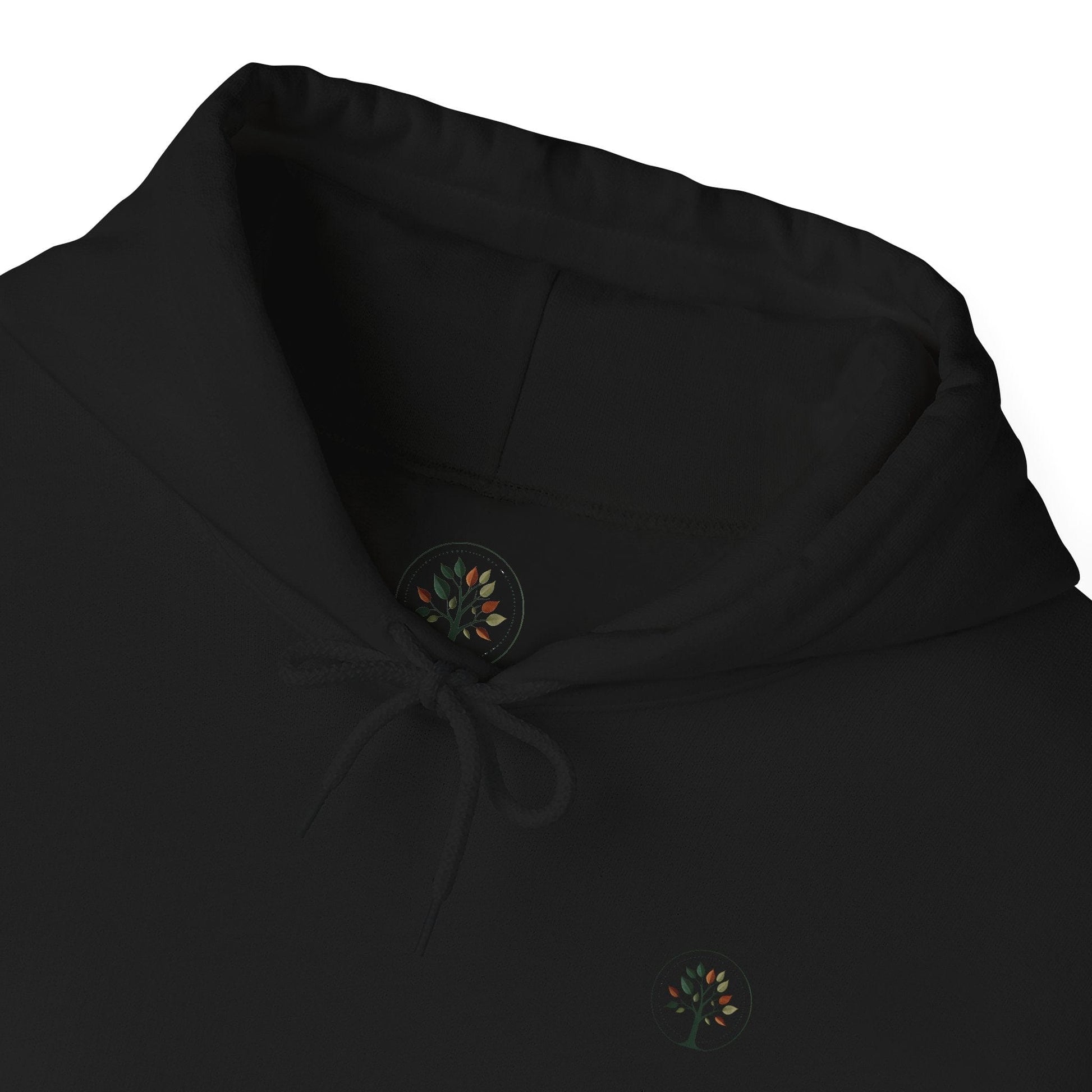 Black | Eclipse Garden Hoodie, collar closeup