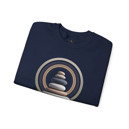 Navy | Echoes of Calm Sweatshirt, folded view