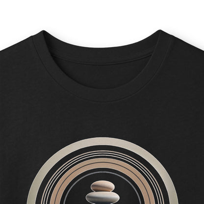 Black | Echoes of Calm Long Sleeve Tee, folded view