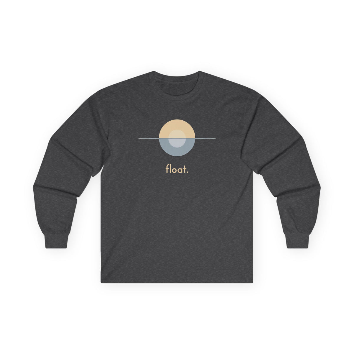 Dark Heather | Float Long Sleeve Tee, front view