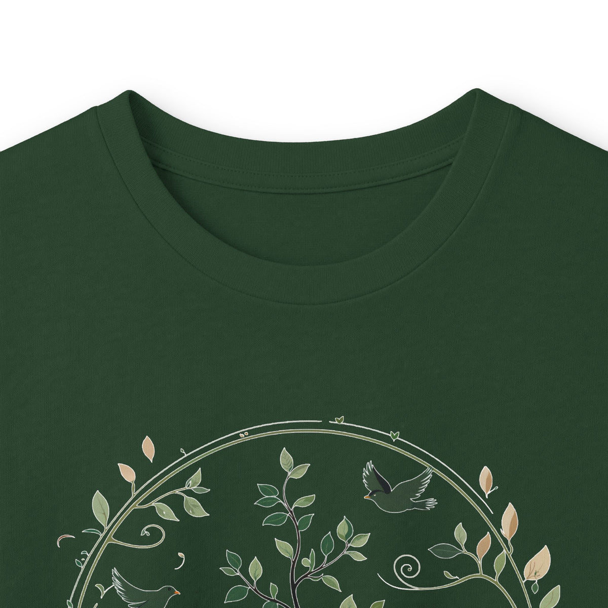 Forest Green | Circle of Life Long Sleeve Tee, folded view