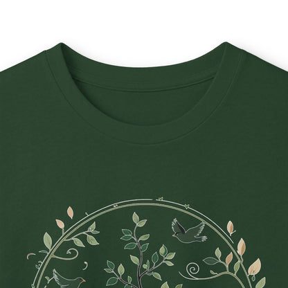 Forest Green | Circle of Life Long Sleeve Tee, folded view