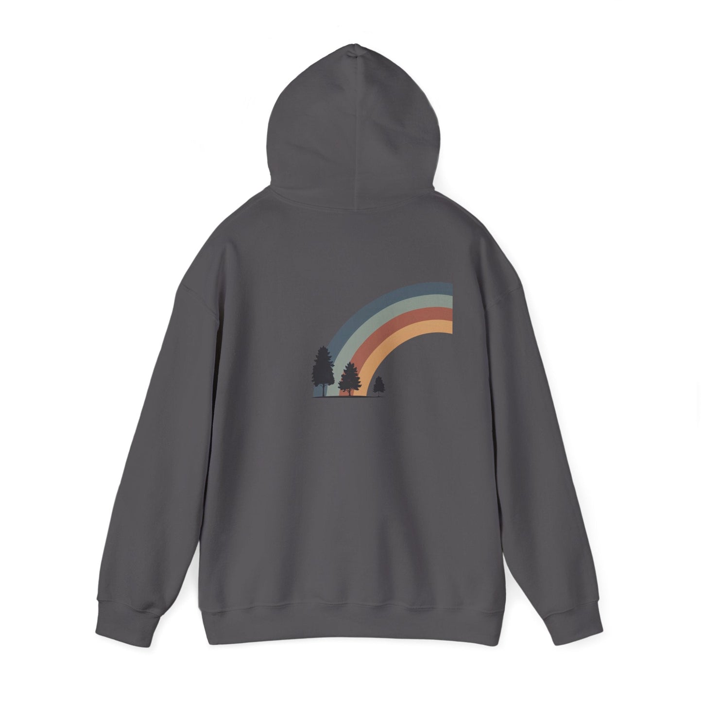 Charcoal | Horizon Arch Hoodie, back view 2