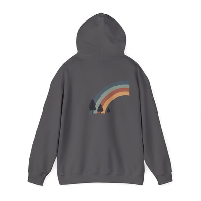 Charcoal | Horizon Arch Hoodie, back view 2