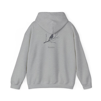 Sport Grey | Hüzün Hoodie, back design view