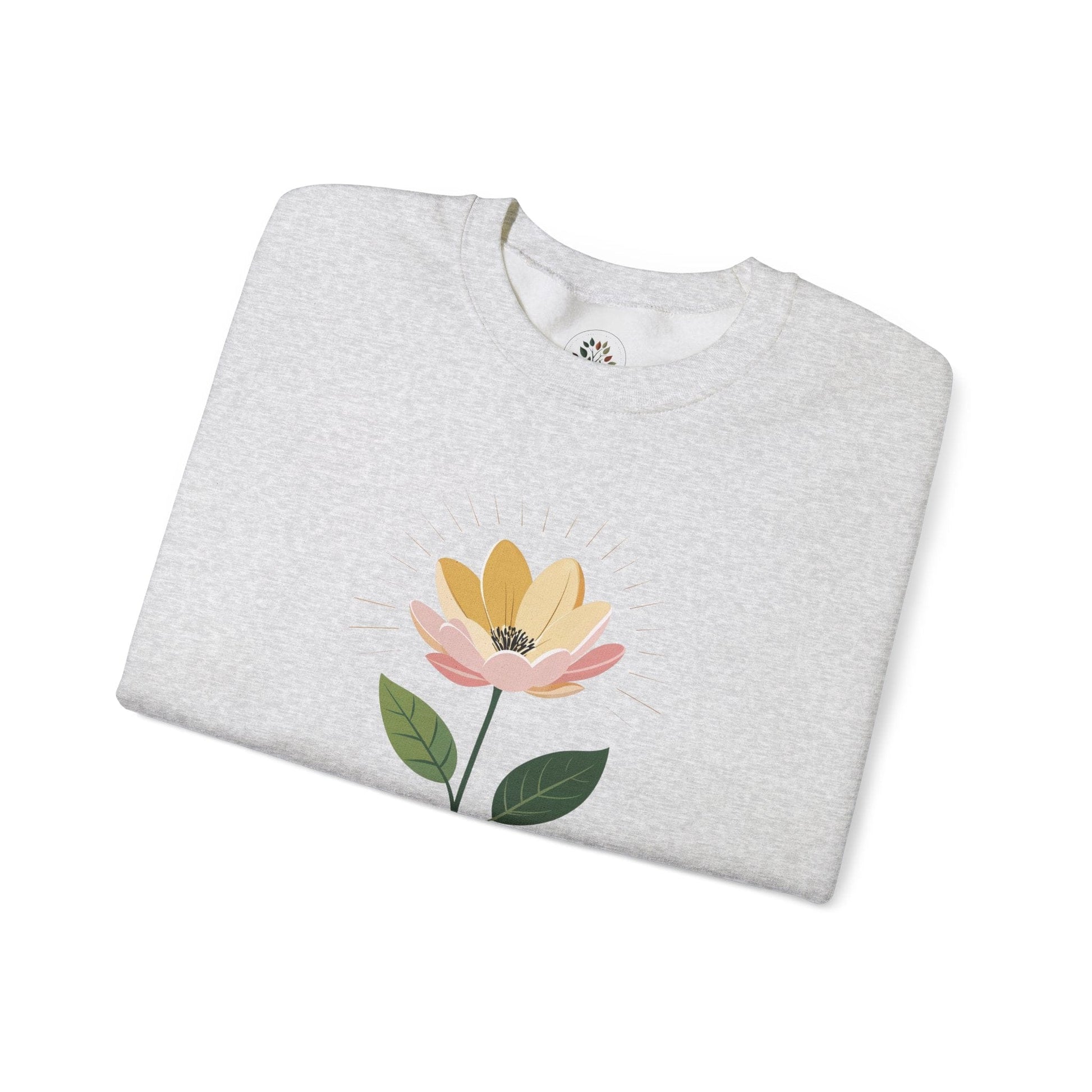 Ash | Bloom with intention Sweatshirt, folded view