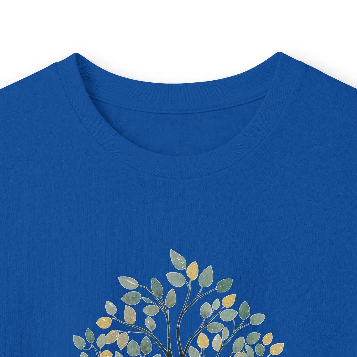 Royal | The Story Tree Long Sleeve Tee, folded view