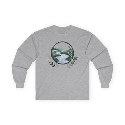 Sport Grey | River of Grace Long Sleeve Tee, front view