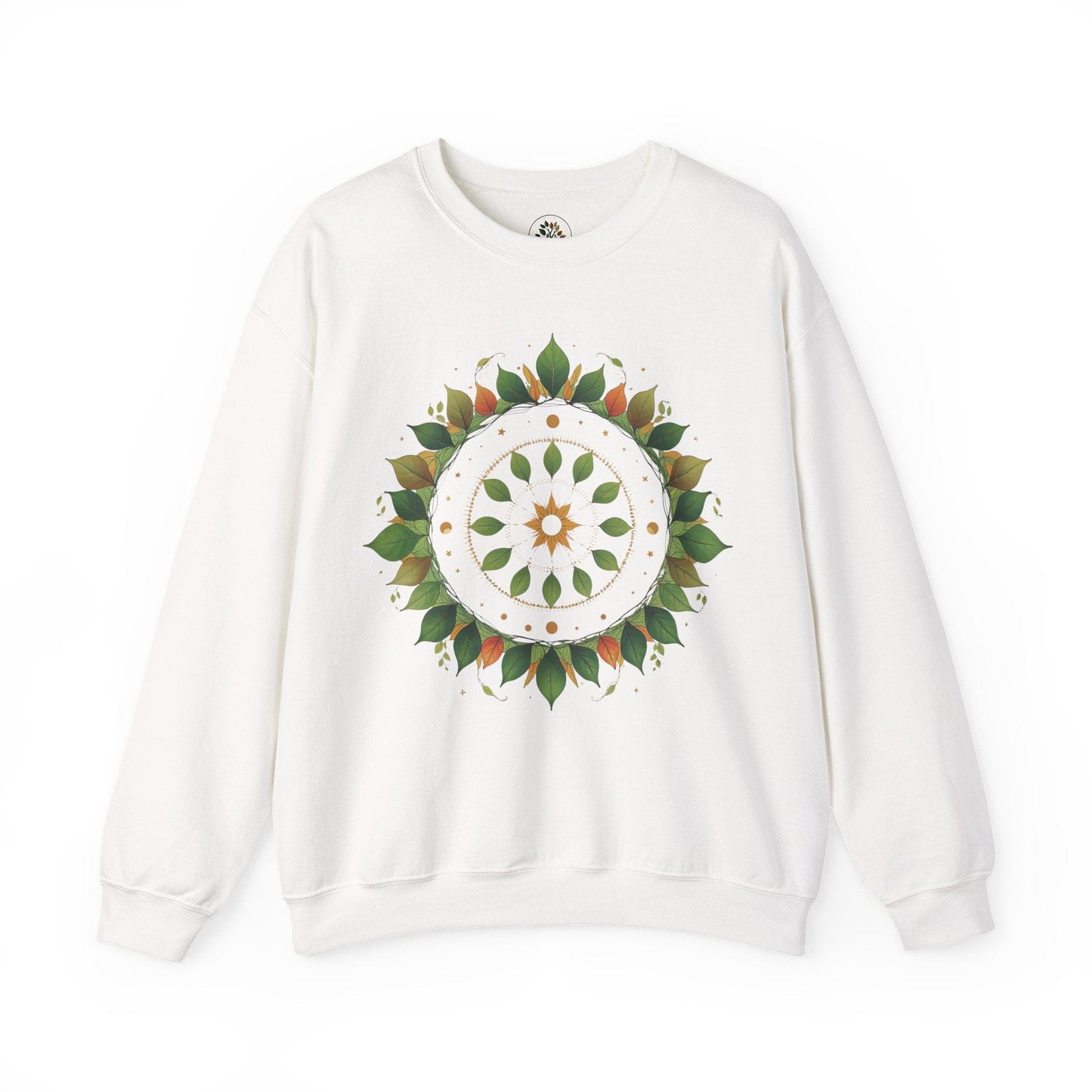 White | Celestial Growth Sweatshirt, front view