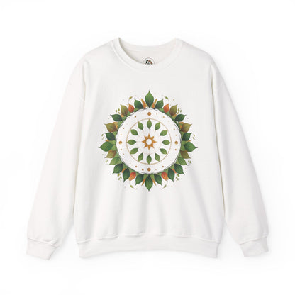 White | Celestial Growth Sweatshirt, front view