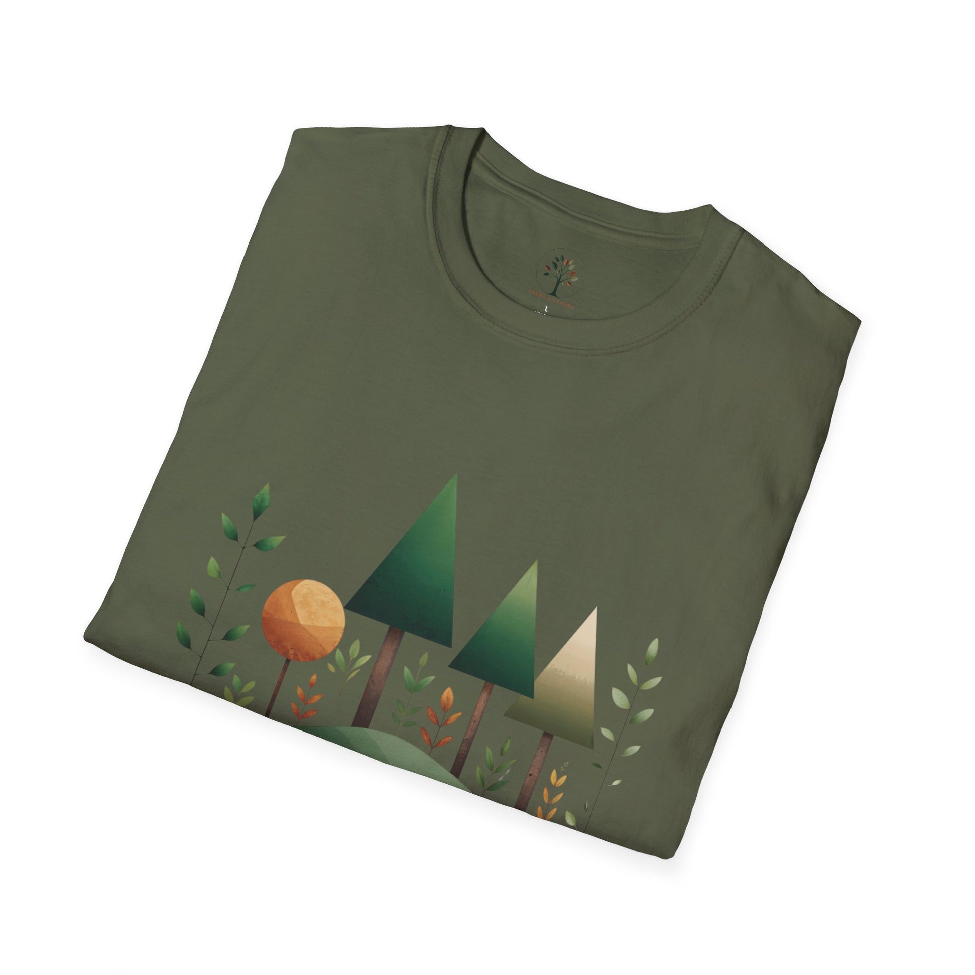 Military Green | Breathe Deep, Live Green, folded view