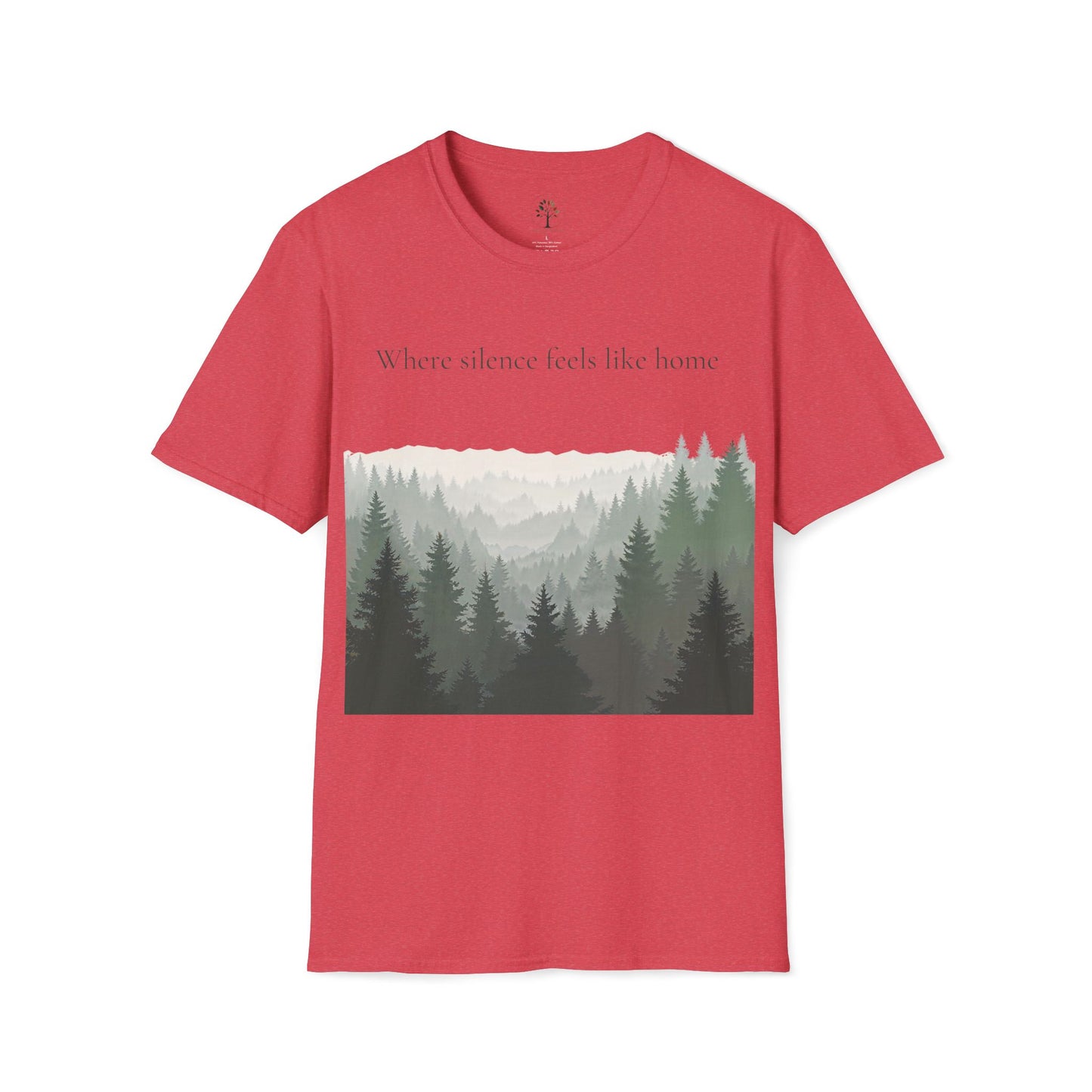 Heather Red | Where SIlence feels like home, front view
