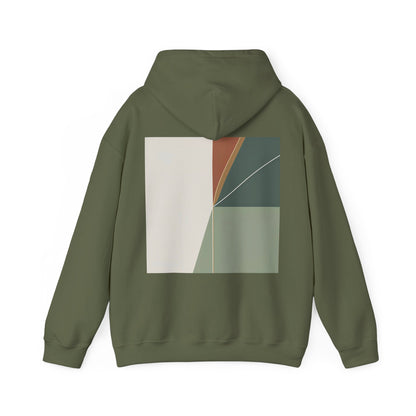 Military Green | Divide Hoodie, back design view
