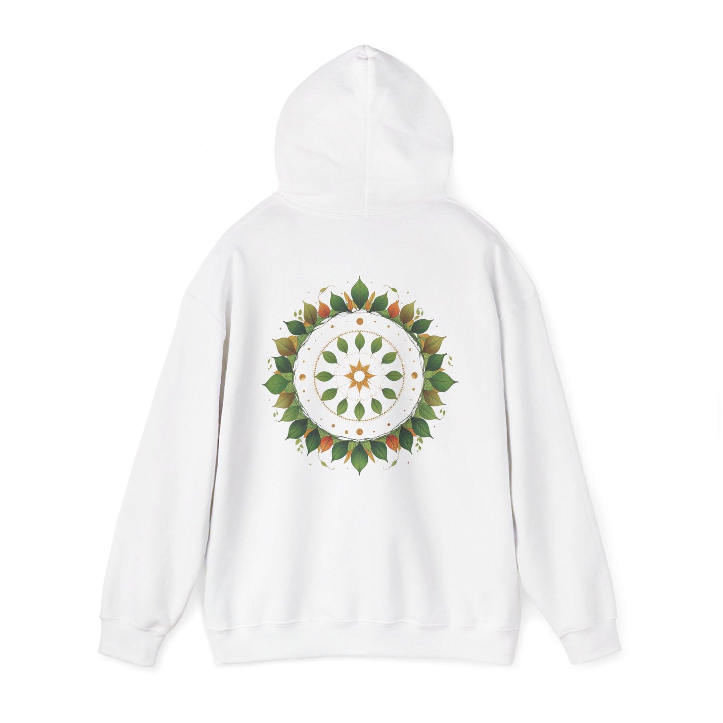 White | Celestial Growth Hoodie, back view 2