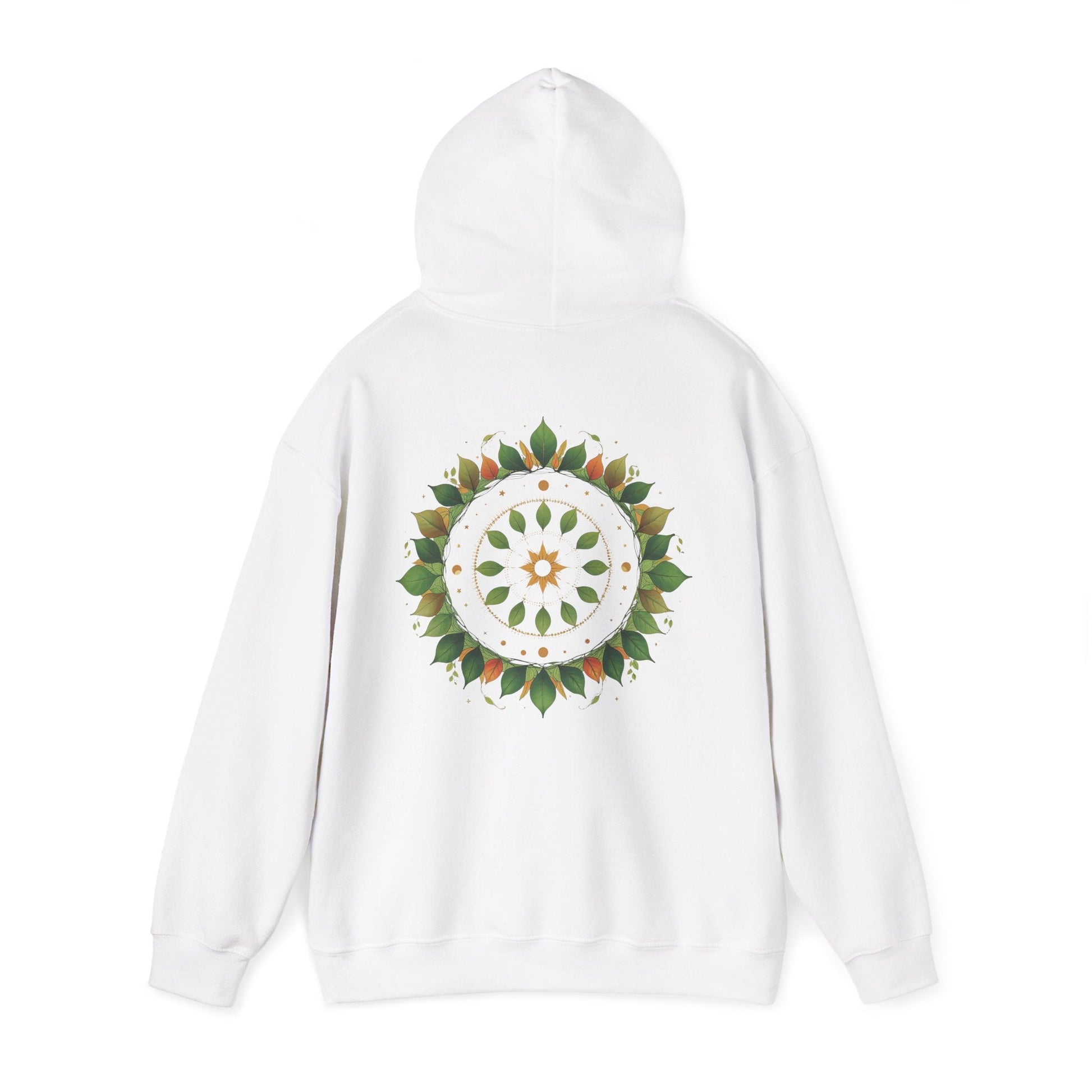 White | Celestial Growth Hoodie, back view 2