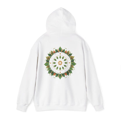 White | Celestial Growth Hoodie, back view 2