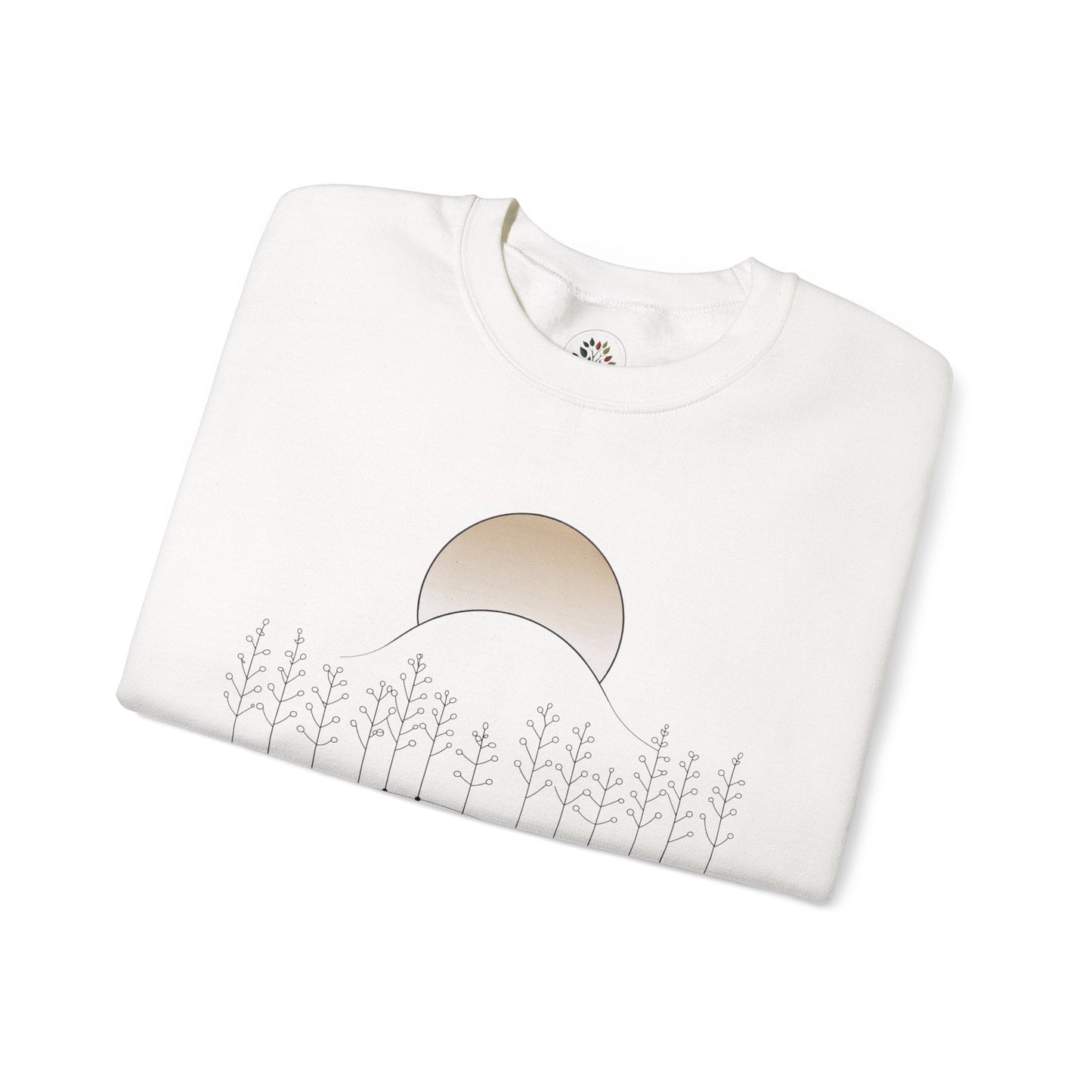 White | Into the Wild Sweatshirt, folded view