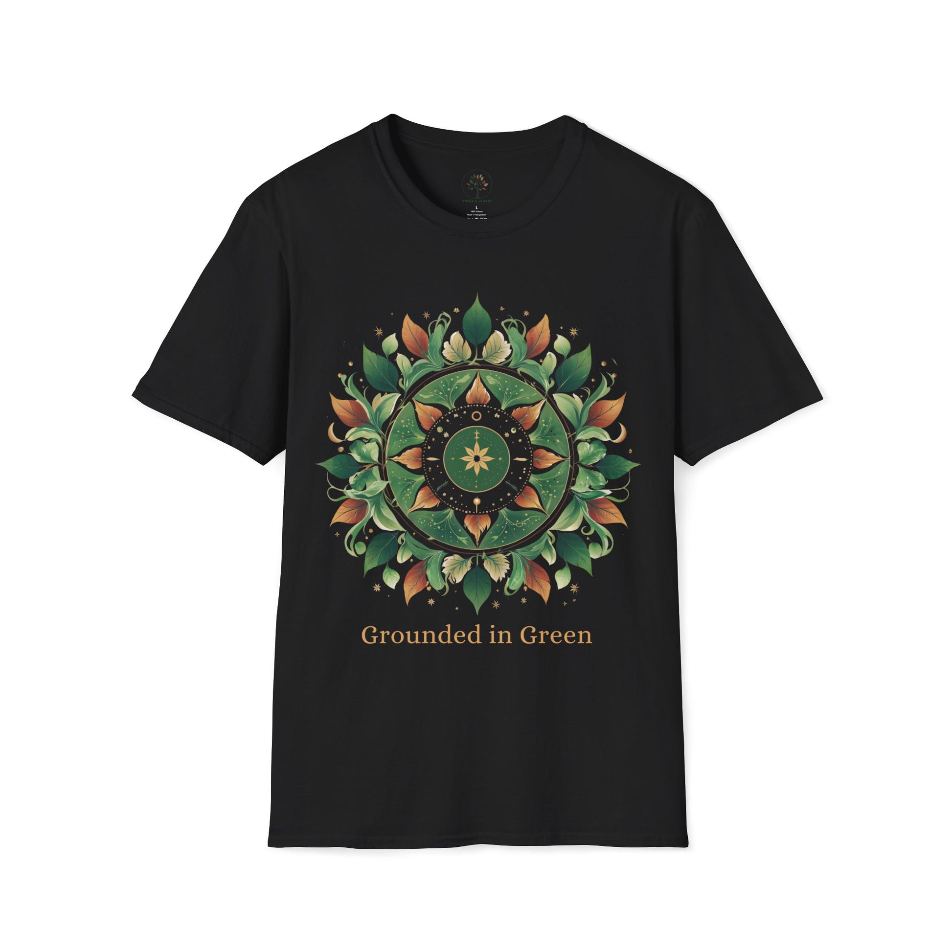 Black | Grounded in Green, front view