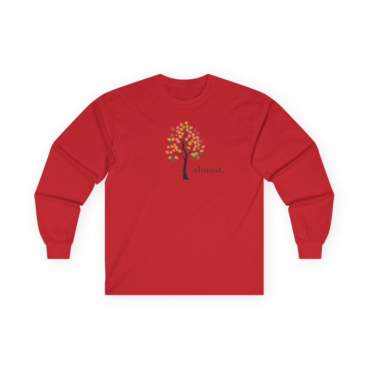 Red | Almost Long Sleeve, front view