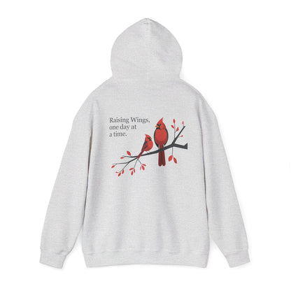 Ash | Raising Wings, One day at a time. Hoodie, back view 2