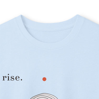 Light Blue | Rise Long Sleeve Tee, folded view