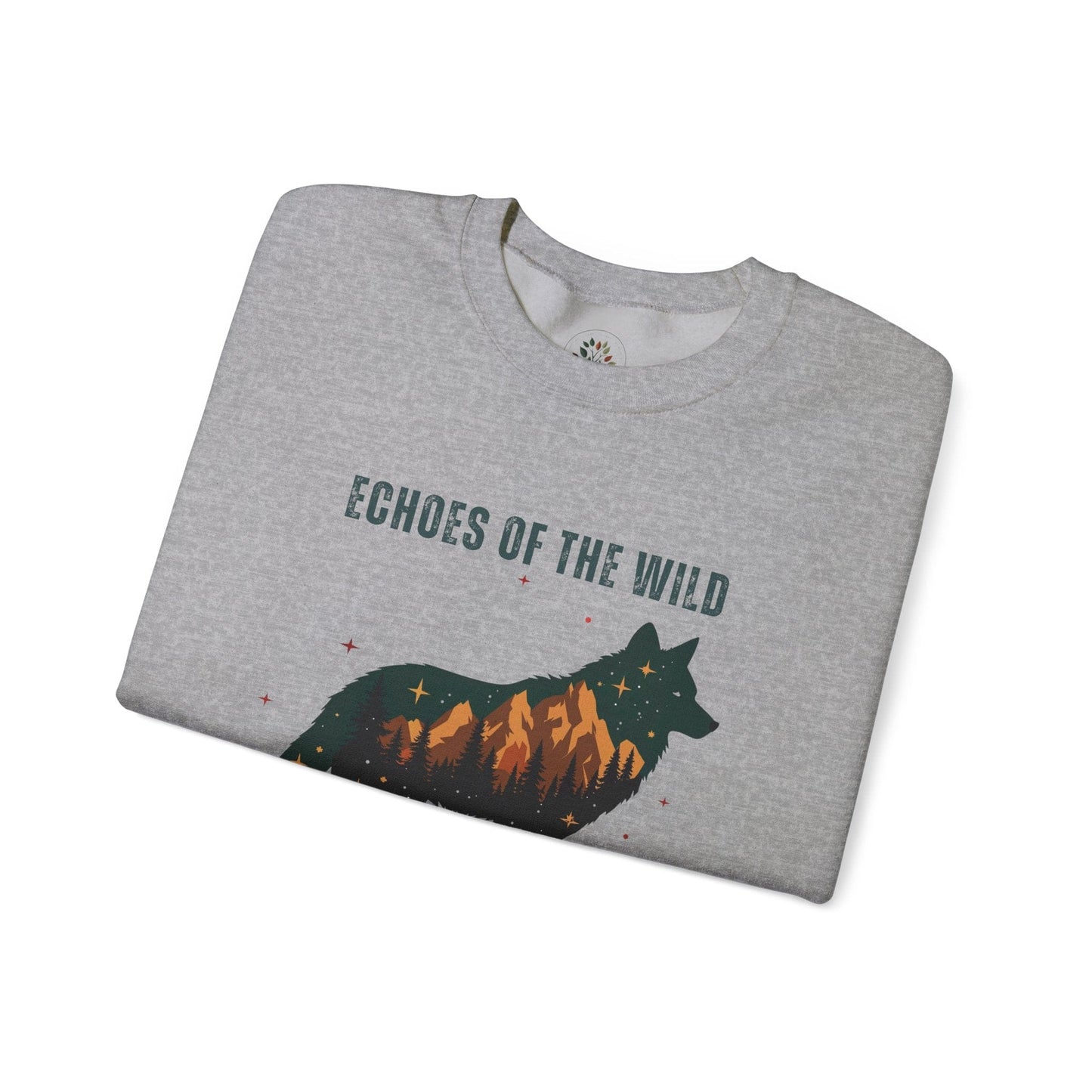 Sport Grey | Echoes of the Wild Sweatshirt, folded view