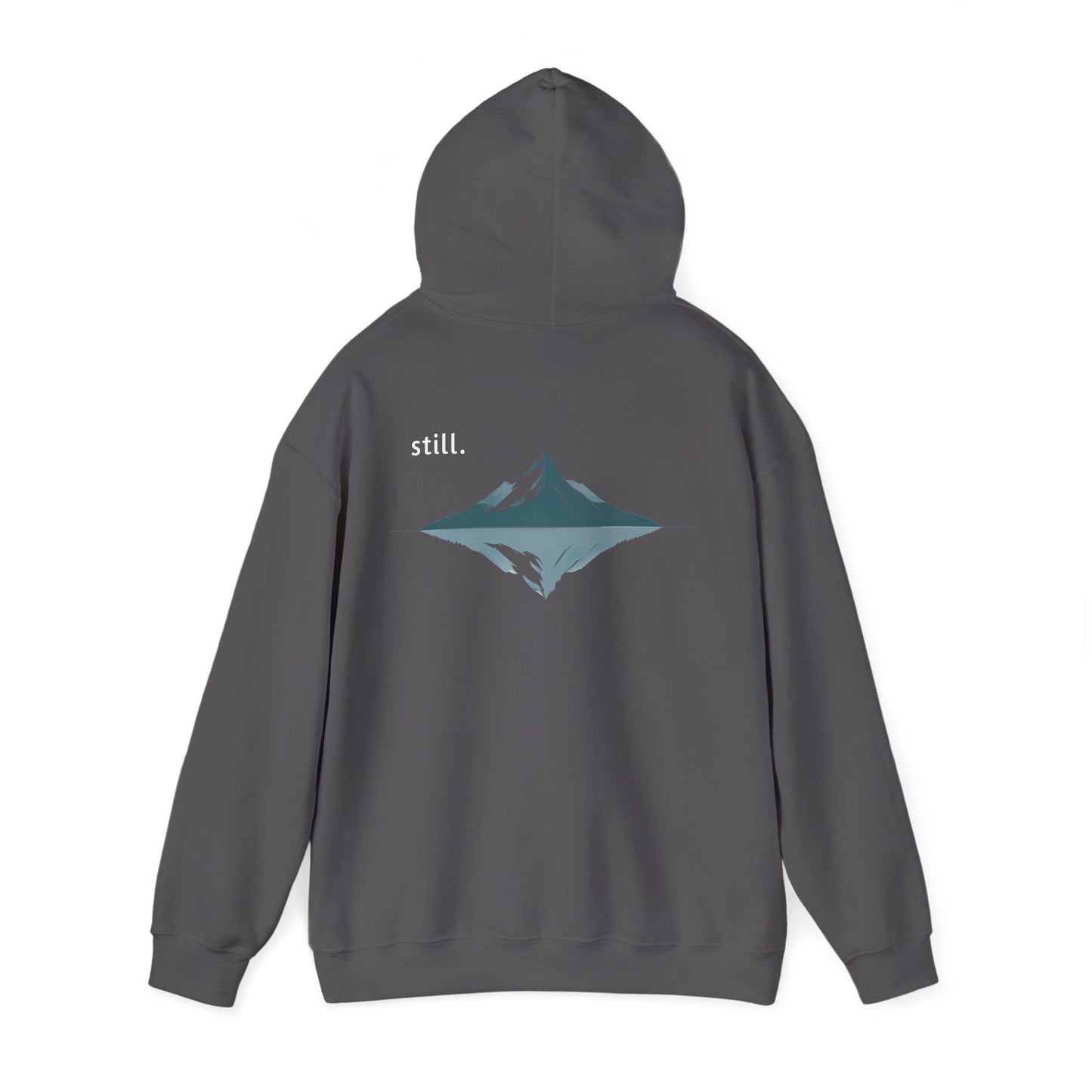 Charcoal | Still Hoodie, back view 2