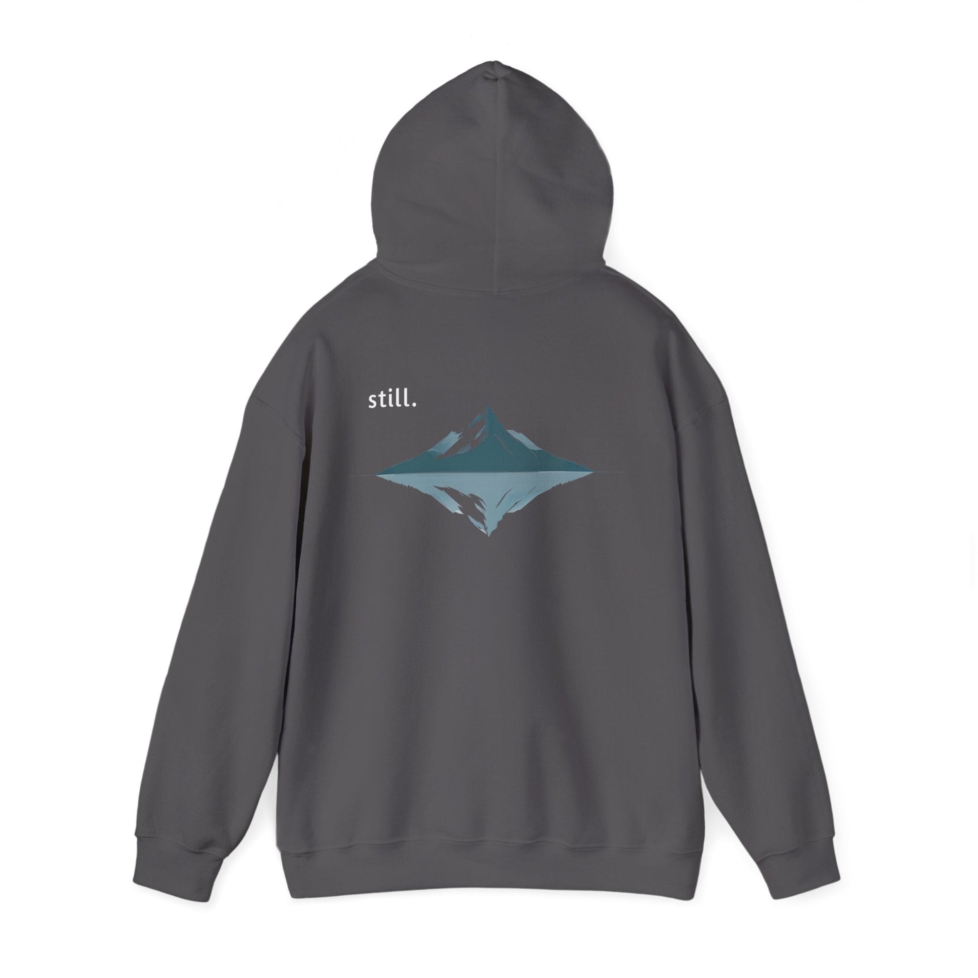 Charcoal | Still Hoodie, back view 2