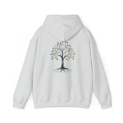 Ash | The Story Tree Hoodie, back design view
