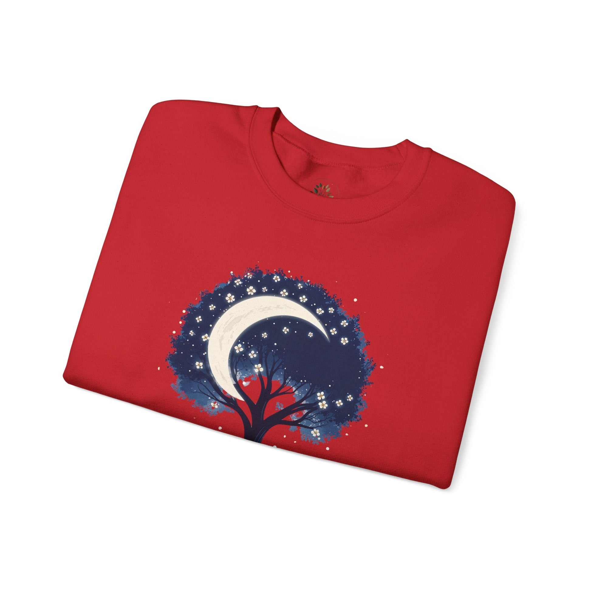 Red | Nature`s Rhythm Sweatshirt, folded view