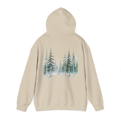 Sand | Snowfall Forest Hoodie, back view 2