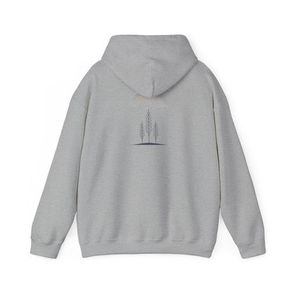 Sport Grey | Quiet Arc Hoodie, back design view