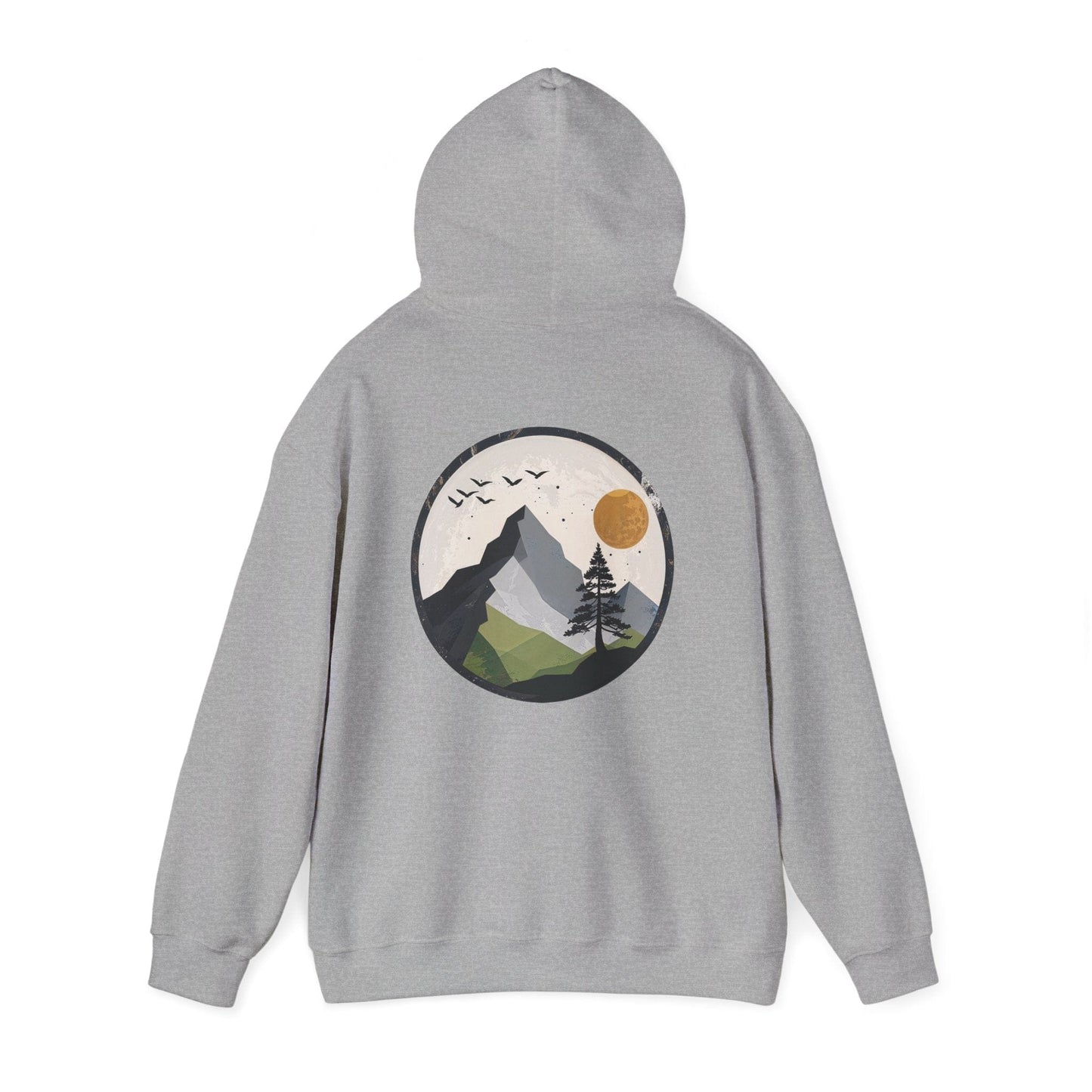 Sport Grey | Whispering Heights Hoodie, back view 2