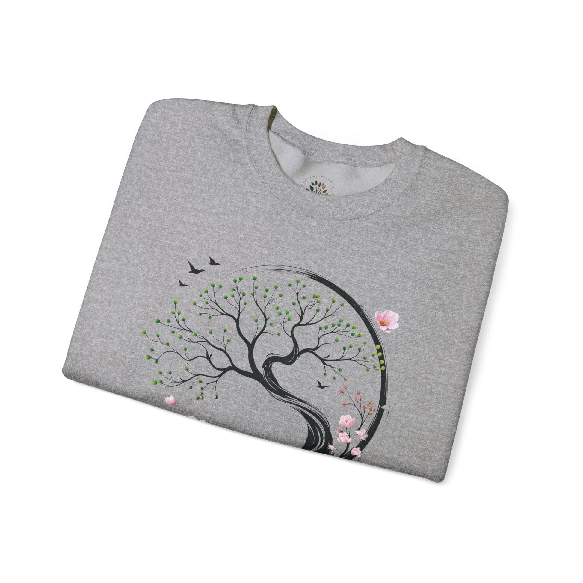 Sport Grey | Unfolding Grace Sweatshirt, folded view
