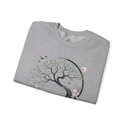 Sport Grey | Unfolding Grace Sweatshirt, folded view